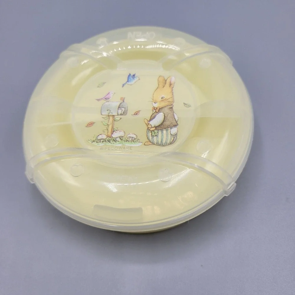 Bunny Rabbit Cereals On The Go 2 Compartment Cereal Container Pecoware Taiwan